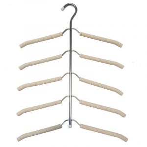Cintre, 5 en 1 Cintre en Métal Magique Multi-Fonction Cintre Anti-dérapant avec Une éponge Multicouche en EVA à Usages Multiples pour Les Jeans
