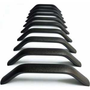 10X poign&eacute;e de porte poign&eacute;e de tiroir poign&eacute;e d'armoire de cuisine poign&eacute;e d'armoire tiroir chambre meubles poign&eacute;e noir entraxe 160mm