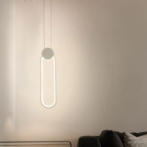 Lampe à Suspension Créative Suspension Luminaire Moderne Lustre Led (Blanc) Luminaire D'Intérieur Blanc Chaud, Pour Chambre à Coucher, Café, Bureau