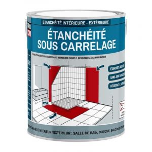 Procom - Etancheite sous carrelage, douche, salle de bain, cuisine, pièce humide - Resine d'imperméabilisation, protection à l'eau 2.5 litres