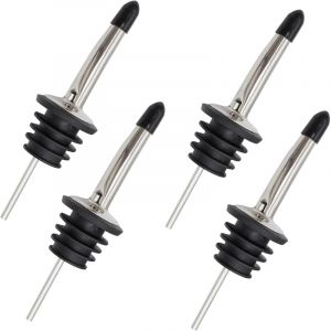 [JAMAIS UTILIS&Eacute;]4 Pi&egrave;ces Bec Verseur Huile,Verseur Huile D'olive,Verseur Distributeur En Acier Inoxydable,Bouchon Huile D'olive,Bec Verseur Huile