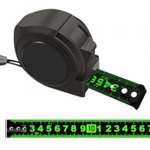 Ruban &agrave; mesurer en acier fluorescent de 5 m, ruban &agrave; mesurer autobloquant de pr&eacute;cision, ruban &agrave; mesurer domestique en acier inoxydable