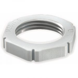 Contre-&eacute;crou WISKA, 10060771, M 16x1,5, m&eacute;trique, gris clair