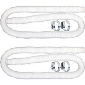 2 pcs Tuyau De Rechange De Piscine 32mm, Pctuyau De Piscine, Tuyau de Remplacement de Pompe de Filtration de Piscine (1,5 M) pour Intex 300 330 530