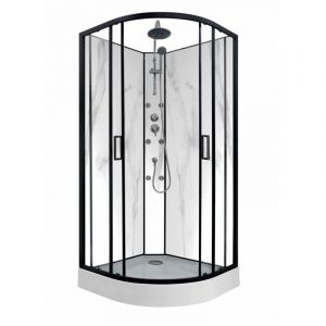 Sanitaire - Cabine de douche 1/4 de rond industry round Marble - 90cm