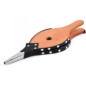 Soufflet de chemin&eacute;e, souffleur &agrave; air en bois vintage pour chemin&eacute;e et barbecue, allume-feu pour camping ext&eacute;rieur, barbecue, barbecue avec sangle de