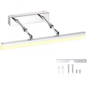 Lampe pour Miroir LED Salle de Bains IP44 14W 1170LM, R&eacute;glable Angle Applique Lampe, Armoire Miroir Int&eacute;rieure Moderne Luminaire Salle de Bain 6000K