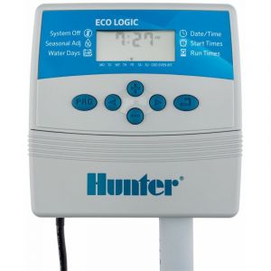 Hunter - Programmateur d'arrosage 1 &agrave; 4 voies, 2 programmes 4 d&eacute;parts par programme