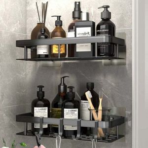 Etag&egrave;re Douche Lot de 2,Serviteur de Douche,Sans Per&ccedil;age &Eacute;tag&egrave;re Murale de Rangement pour Baignoire,pour Salle de Bain/Cuis