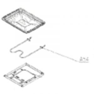 R&eacute;sistance inf&eacute;rieure (rep&egrave;re A54) pour Four, cuisini&egrave;re SIGNATURE 735F20