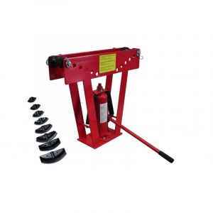 Cintreuse-Presse &agrave; cintrer hydraulique - 16 t + 8 matrices outils garage atelier bricolage
