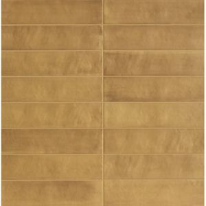 Carrelage mural en grès cérame émaillé PASEO 23x5.7 cm Ocher - - boîte de m2