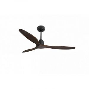 Klassfan - Tenerife de Super destratificateur et ventilateur dc 166 cm Gris basalte pales bois sombre sans Lumi&egrave;re 30 &agrave; 60 m&sup2;