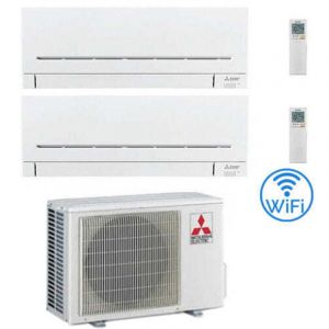 Climatiseur Mitsubishi MSZ-AP Wifi R32 Dual Split Inverter 7000 + 9000 BTU avec certification UE MXZ-2F33VF Classe A++/A+