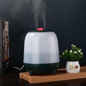 Umidificatore a doppia nebbia, capacit&agrave; 1,5 l, spegnimento automatico, luce notturna, funzionamento silenzioso per camera da letto, neonato, ufficio