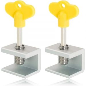 2 Pi&egrave;ces Verrou Porte Coulissante, Verrou Baie Coulissante, Bloque Porte Coulissante, Fermeture Baie Coulissante, Bloc Porte Coulissante, Serrure