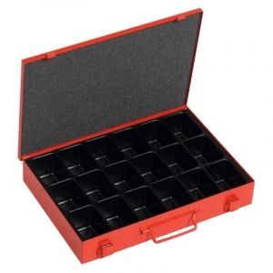 Coffret de rangement 335 x 250 x 53 mm - 18 casiers thermoform&eacute;s - Sori