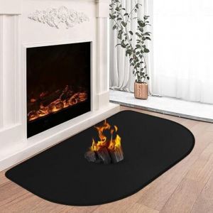 Tapis de cheminée ignifuge, sous-couche ignifuge, plaque de protection contre les étincelles pour cheminée, tapis de protection de sol ignifuge pour