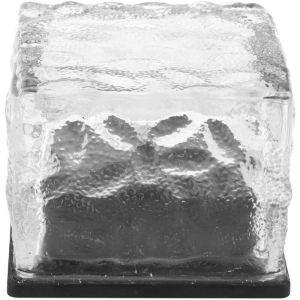 Lumi&egrave;re de Brique de Verre, Lampe Solaire enterr&eacute;e d&eacute;corative IP68 en Verre tremp&eacute; Belle pour la Disposition p&eacute;riph&eacute;rique de Piscine pour Les Cours