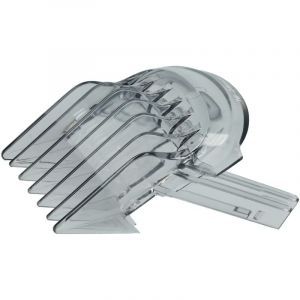 Vhbw - Sabot de coiffure compatible avec Philips HC5612/15, HC5610/15 tondeuse, rasoir - sabot de remplacement gris / transparent