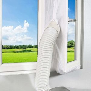 Tissu joint 300cm pour climatisation fenêtre porte Tissu de calfeutrage kit climatiseur mobile portes et fenêtres Isolation fraîcheur Installation