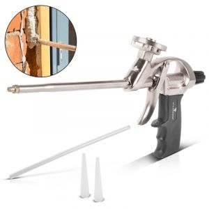 STAHLWERK Pistolet &agrave; mousse pour mousse PU Pistolet &agrave; mousse de construction en aluminium