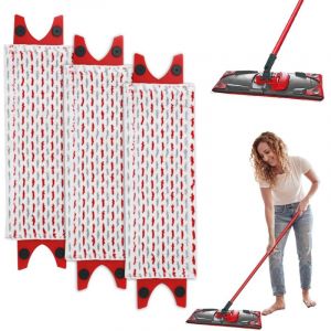 3 Pi&egrave;ces Serpillere Recharge pour Vileda Balai Microfibre Kit, pour Vileda Ultramax Mop/UltraMax Plus/Easy Wring UltraMax Absorbante Recharge
