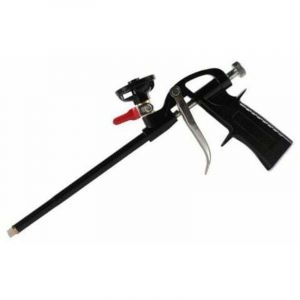 Pistolet &agrave; Mousse Polyur&eacute;thane Ajustable Professionnel Pistolet Mousse Expansive PU en M&eacute;tal Pistolet de Calfeutrage avec Interrupteur No Nettoyage