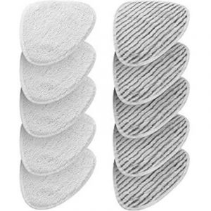 Lot de 10 pour Vileda Steam Vapeur Rechange Microfibre Kit, Steam Balai vapeur Housse de rechange pour balai vapeur Vileda et Vileda Steam Plus, pour