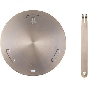 Plaque convertisseur de plaque &agrave; induction de 28 cm, adaptateur d'induction en acier inoxydable, plaque de mijotage pour plaque de cuisson