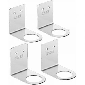 4pcs Support Mural Distributeur de Savon, Distributeur de Savon Support Mural pour Pompe &agrave; Main Support Mural pour Pot shampoing &eacute;tag&egrave;re de Rangement