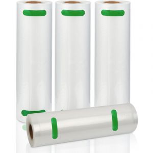 Hengda - Sacs sous Vide Alimentaire 4 Rouleaux, 20 x 600 cm pour Appareil de Mise sous Vide, Réfrigérateur, Réutilisable rouleaux sous vide