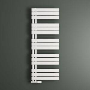 Mai&mai - Radiateur Central Sèche-Serviette Radiateur Salle de Bain 131x50 Blanc en Acier Inoxydable fn