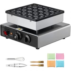 Mophorn Mini cr&ecirc;pi&egrave;re &eacute;lectrique, appareil &agrave; pancakes avec capacit&eacute; de 25 pi&egrave;ces de 43 mm de diam&egrave;tre, plaque de cuisson antiadh&eacute;sive en acier