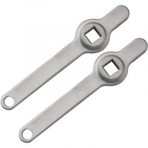 Lntyq - Clé Purge Radiateur, 2 Pièces Cle Purgeur Radiateur, Cle de Purge pour Radiateur, Carrée Clé Radiateur à Long Manche, Acier Inoxydable Purge