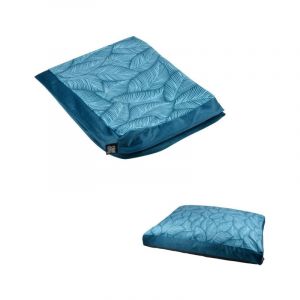 Paris Prix - Housse de Coussin pour Chien & Chat 'Everplant' 80cm Emeraude