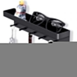 UlisemPorte cle Mural en M&eacute;tal avec &eacute;tag&egrave;re de Rangement, Porte Clef Mural avec 6 Crochets et Porte Revue,Meilleur Choix pour Organiser les cl&eacute;s,les