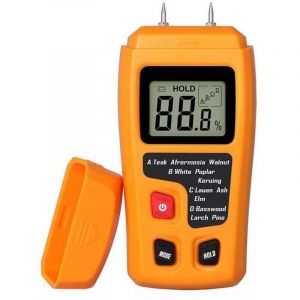 Testeur d'humidit&eacute; du bois portable - Testeur d'humidit&eacute; LCD - Pour d&eacute;tecteur d'humidit&eacute; du bois - Mesure de l'humidit&eacute; du papier de bois de chauffage