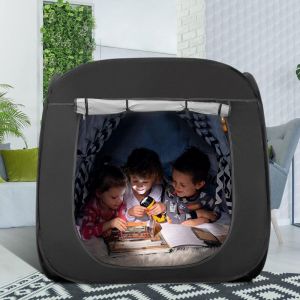 Tente Sensorielle, Tente Enfant Occultante Tente Pop Up Enfant Interieur pour l'&eacute;ducation sp&eacute;ciale avec Travel Carry Bag (carr&eacute;)