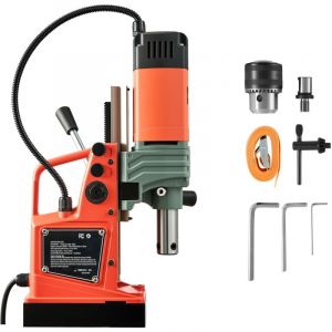 Mophorn Perceuse Magn&eacute;tique 1350 W, Perceuse &agrave; Colonne Portable, Force de 12500 N, Vitesse R&eacute;glable 0-800 tr/min, Capacit&eacute; de Per&ccedil;age 50 mm, avec