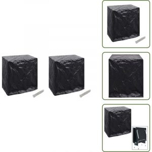 Housses de salon de jardin 2pcs Table de ping-pong 160x55x182cm - Housse De Jardin - Housse De Table De Ping-pong - Protection Ext&eacute;rieure