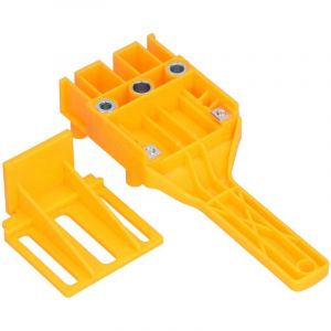 Jeffergarden Gabarit de perçage pour tourillons, outil portatif de guidage pour trous de 6 mm, 8 mm et 10 mm pour le travail du bois