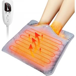 Chauffe-Pieds Electrique Chanceli&egrave;re Chauffante Coussin Chauffant 6 Modes de Chauffage 4 Minuterie Arr&ecirc;t Automatique Chauffage des pieds &Eacute;lectrique
