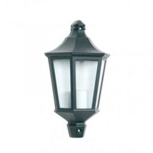 Demi Applique Ext&eacute;rieure 60W E27 Fonte Noire LOAN Applique ext&eacute;rieure