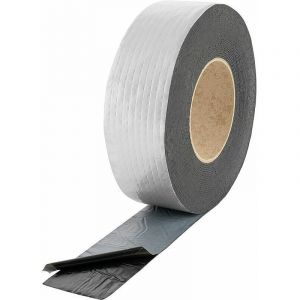 Ruban d'&eacute;tanch&eacute;it&eacute; pour toiture (10 m x 50 mm x 1 mm) Bande de solin extr&ecirc;mement adh&eacute;sive &agrave; froid revetement aluminium&mdash;&mdash;