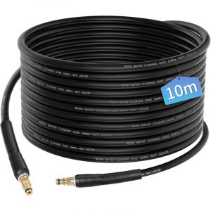 Coavas - Tuyau Pour Nettoyeur Haute Pression 10m Tuyau déboucheur Flexible Noir Nettoyage de Canalisations Haute pression pour Nettoyeur haute