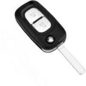 2 Boutons Coque de Clé de Voiture Compatible avec R-enault Clio 3 Kangoo Twingo Wind Master Modus Trafic Télécommande Boîtier Clef Boitier de Clé de