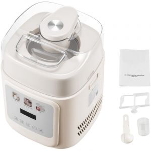 Mophorn Sorbeti&egrave;re Automatique Verticale de 1 L avec Compresseur Int&eacute;gr&eacute;, Machine &agrave; Glace &Eacute;lectrique pour Sorbets et Yaourts Glac&eacute;s, 4 Modes, Id&eacute;ale