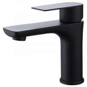 Robinet de lave-mains Robinet lave-mains noir mat Mitigeur eau chaude / eau froide - Noir