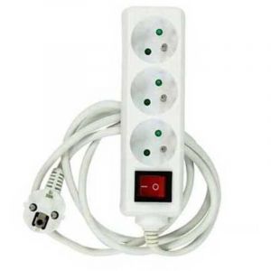 Bloc 3 prises coupe veille avec interrupteur